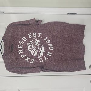 Mens Express Soft Cotton Tshirt XL Burgundy/Maroon